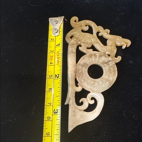 Beautiful Carved Hard Stone Dragon Plaque - Picture 9 of 10